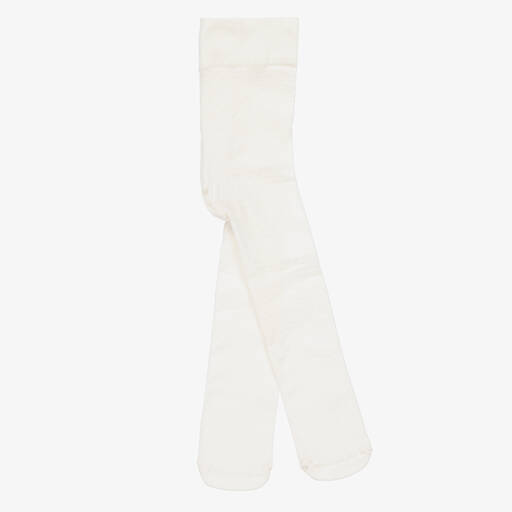 Mayoral-Baby Girls Ivory Dotted Tights | Childrensalon Outlet