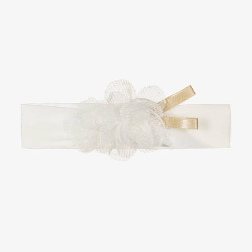 Mayoral-Baby Girls Ivory Flower Headband | Childrensalon Outlet