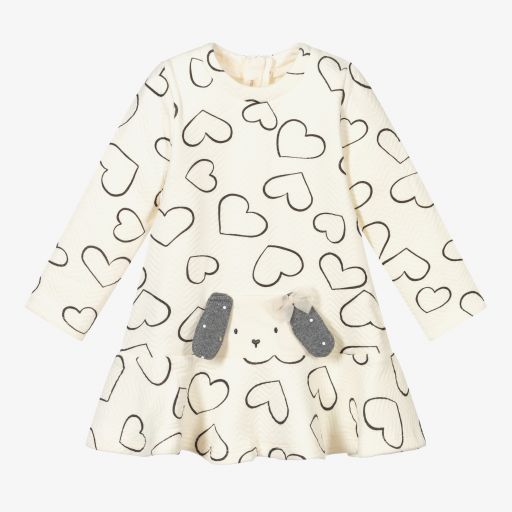 Mayoral Newborn-فستان قطن جيرسي لون عاجي | Childrensalon Outlet