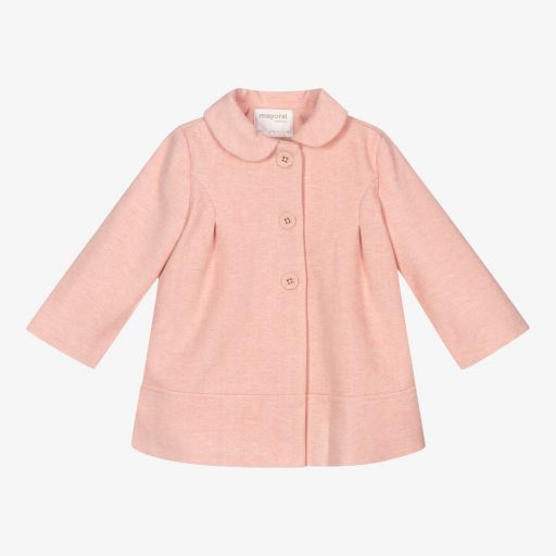 Mayoral Newborn-Розовое пальто для малышек | Childrensalon Outlet