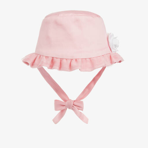 Mayoral-Rosa Baumwoll-Sonnenhut für Babys | Childrensalon Outlet