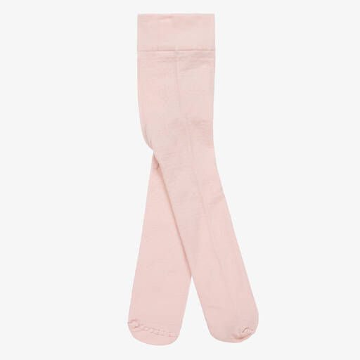 Mayoral-Baby Girls Pink Dotted Tights | Childrensalon Outlet