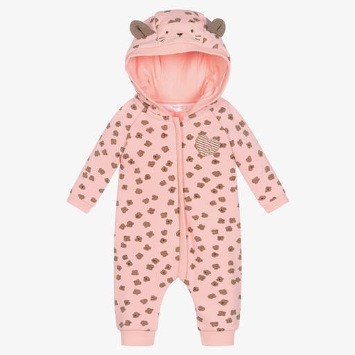 Mayoral Newborn-أوفرول رومبر جيرسي لون زهري للمولودات | Childrensalon Outlet