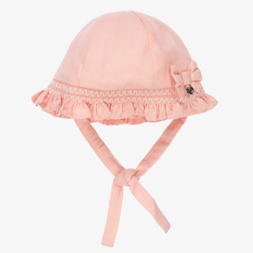 Mayoral Newborn-Baby Girls Pink Sun Hat | Childrensalon Outlet