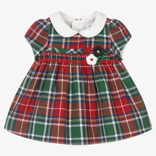Mayoral-Baby Girls Red Cotton Dress | Childrensalon Outlet