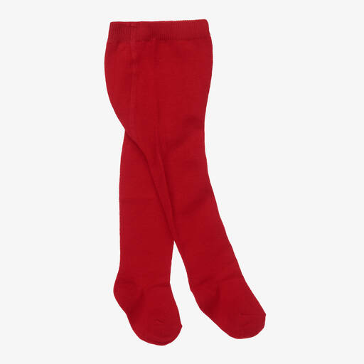 Mayoral-Baby Girls Red Cotton Tights | Childrensalon Outlet