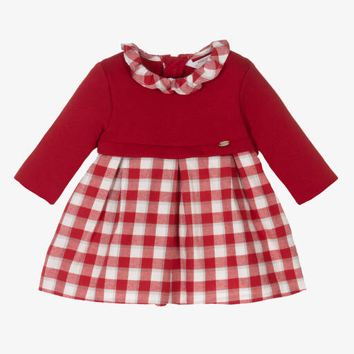 Mayoral Для новорожденных-Красное платье и колготки | Childrensalon Outlet