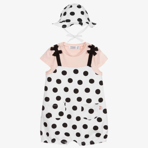 Mayoral Newborn-طقم تبّان قطن جيرسي لون أبيض و أسود | Childrensalon Outlet