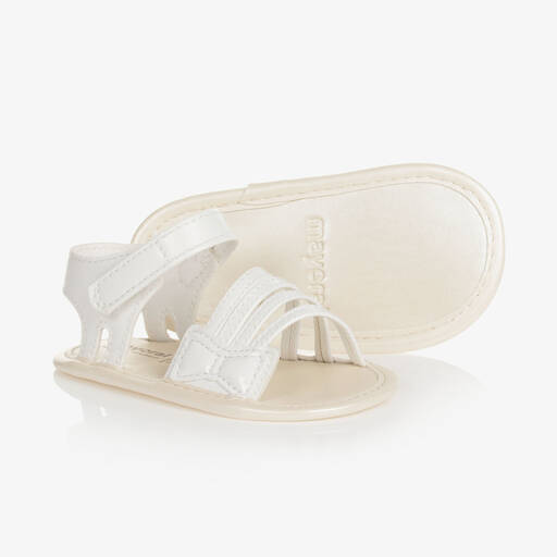Mayoral-Baby Girls White Pre-Walker Sandals | Childrensalon Outlet