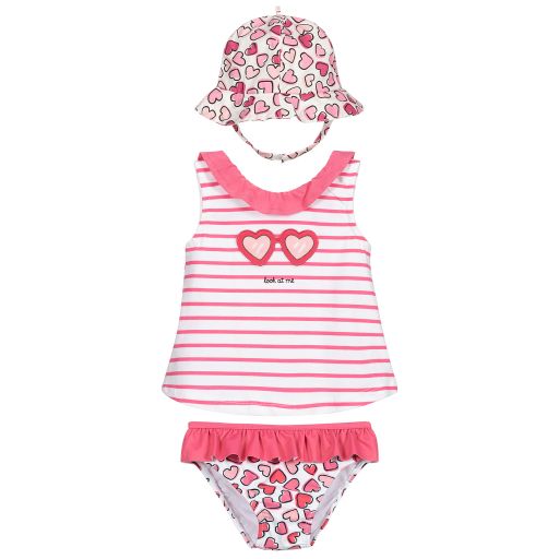 Mayoral Newborn-Baby Pink Beach Dress Set | Childrensalon Outlet