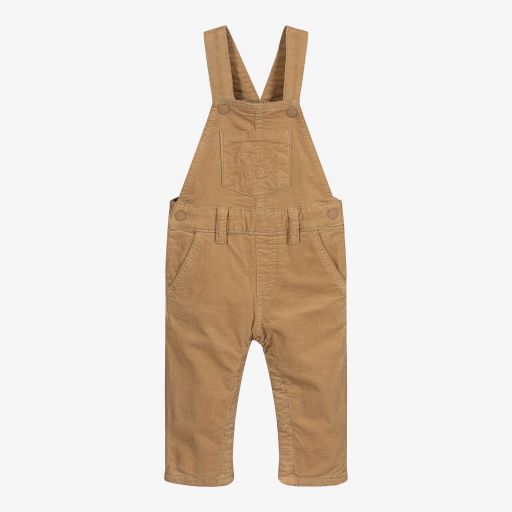 Mayoral-Beige Corduroy Dungarees | Childrensalon Outlet