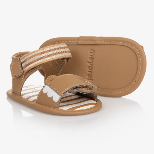 Mayoral Newborn-Beige Krabbelsandalen | Childrensalon Outlet