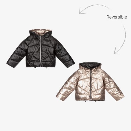 Mayoral-Black Reversible Jacket  | Childrensalon Outlet
