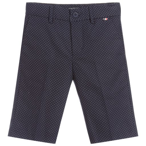 Mayoral Нукутаваке-Blue Cotton & Linen Shorts | Childrensalon Outlet