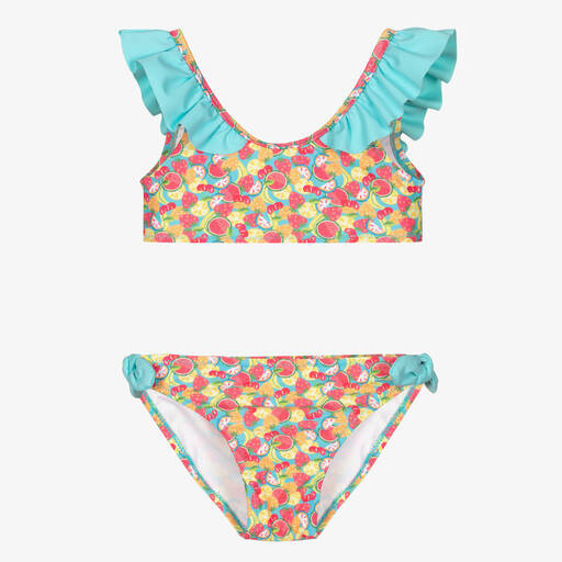 Mayoral-Blue & Pink Fruits Bikini | Childrensalon Outlet