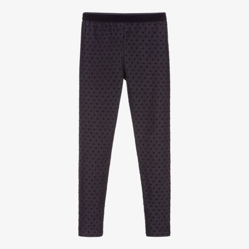 Mayoral-Blue Polka Dot Leggings | Childrensalon Outlet