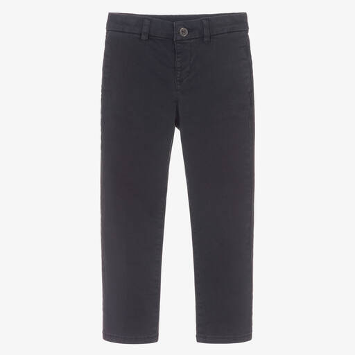 Mayoral-Chino bleu coupe slim garçon | Childrensalon Outlet