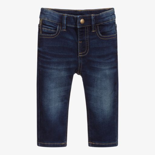 Mayoral-Blue Slim Fit Denim Jeans | Childrensalon Outlet