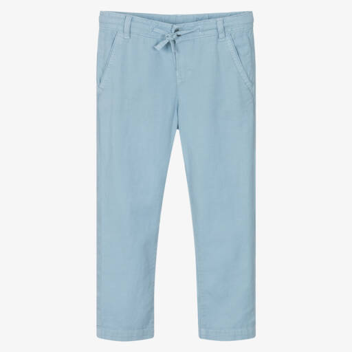 Mayoral-Boys Azure Linen Blend Pants | Childrensalon Outlet