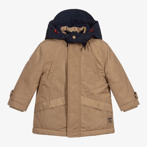 Mayoral-Boys Beige Coat  | Childrensalon Outlet