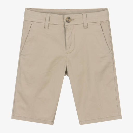 Mayoral Нукутаваке-Boys Beige Cotton Chino Shorts | Childrensalon Outlet