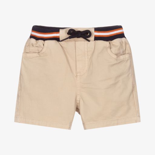 Mayoral-Boys Beige Cotton Shorts | Childrensalon Outlet