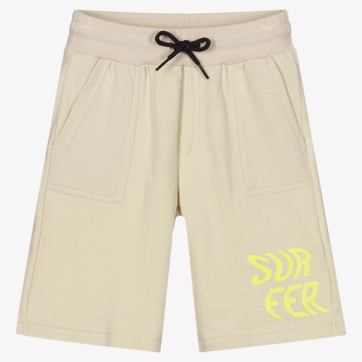 Mayoral Nukutavake-Boys Beige Cotton Shorts | Childrensalon Outlet