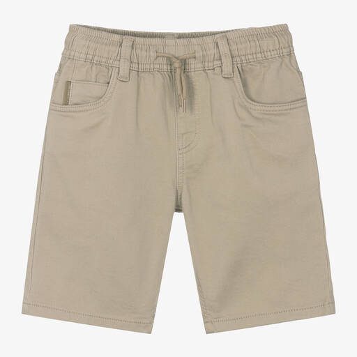 Mayoral Нукутаваке-Boys Beige Cotton Shorts | Childrensalon Outlet
