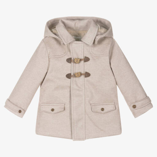 Mayoral-Boys Beige Toggle Coat | Childrensalon Outlet