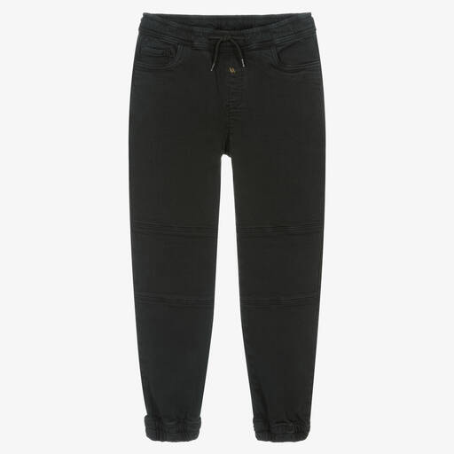 Mayoral Nukutavake-Boys Black Cotton Skater Jeans | Childrensalon Outlet