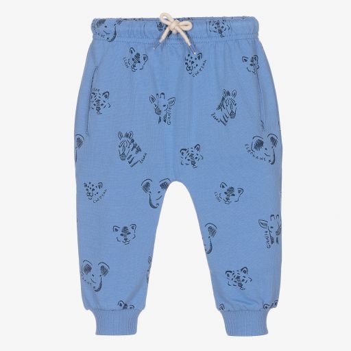 Mayoral-Boys Blue Cotton Joggers | Childrensalon Outlet