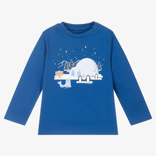 Mayoral-Синий хлопковый топ для мальчиков | Childrensalon Outlet