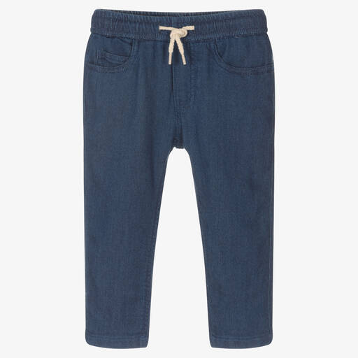 Mayoral-Pantalon bleu en coton garçon | Childrensalon Outlet