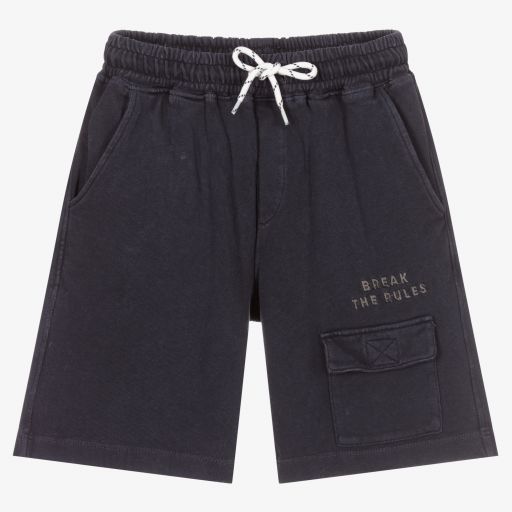 Mayoral Nukutavake-Boys Blue Jersey Shorts | Childrensalon Outlet