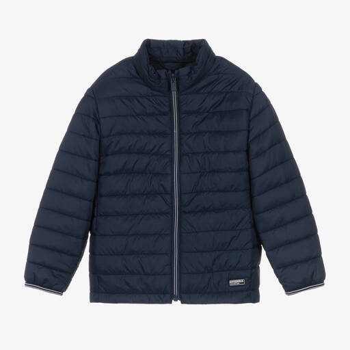 Mayoral-Boys Blue Puffer Jacket | Childrensalon Outlet