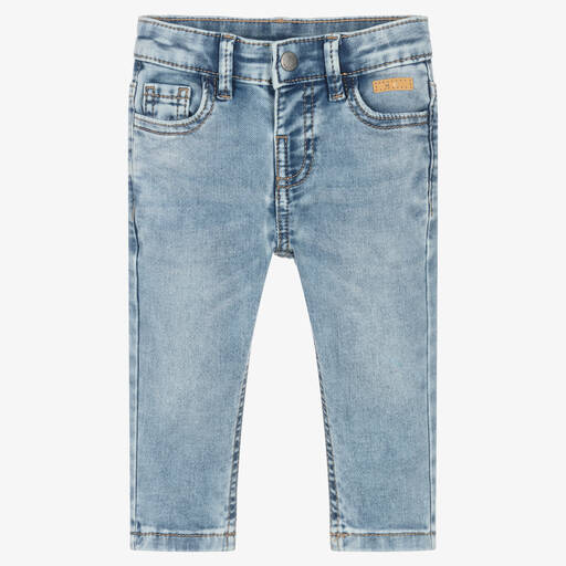 Mayoral-Boys Blue Slim Fit Cotton Denim Jeans | Childrensalon Outlet