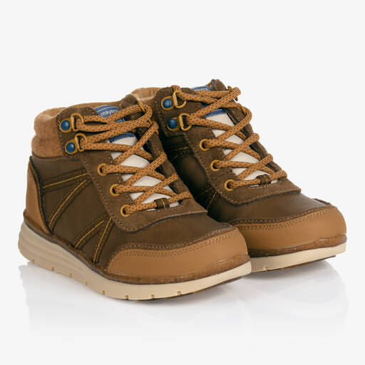 Mayoral-Boys Brown Suede Boots | Childrensalon Outlet