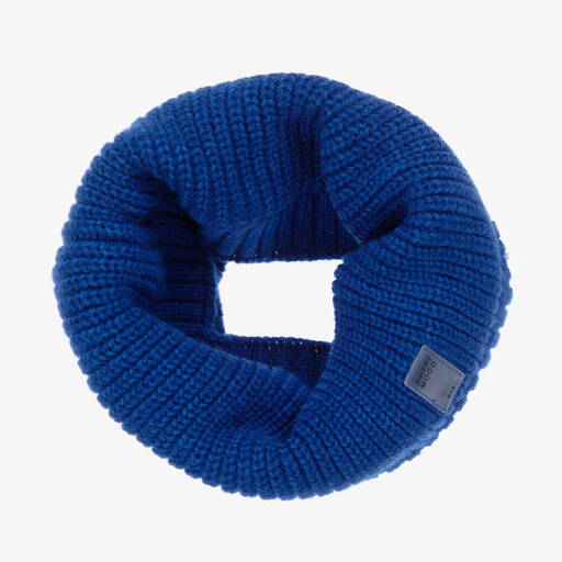 Mayoral-Boys Cobalt Blue Knitted Snood | Childrensalon Outlet