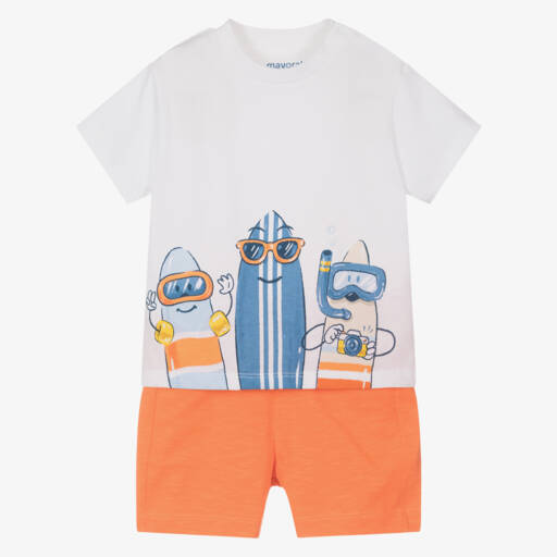 Mayoral-Комплект шорт с серфбордом из хлопка для мальчиков | Childrensalon Outlet