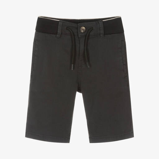 Mayoral Nukutavake-Boys Dark Grey Bermuda Shorts | Childrensalon Outlet