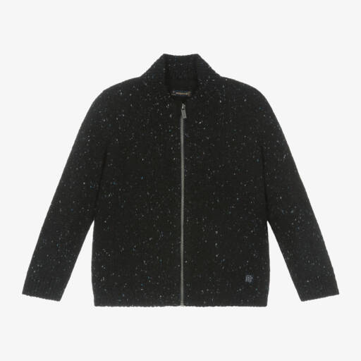 Mayoral-Boys Dark Navy Knit Jacket | Childrensalon Outlet
