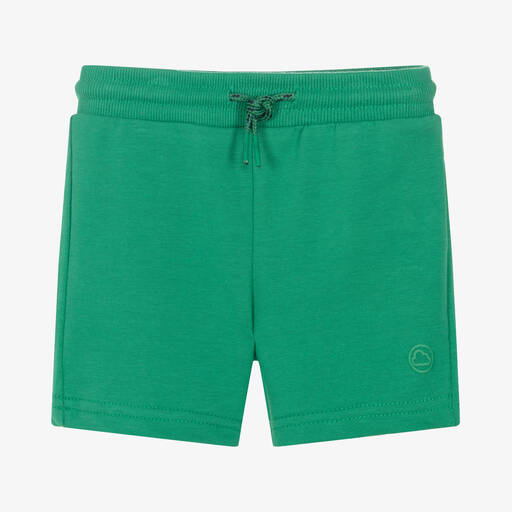 Mayoral-Boys Green Cotton Jersey Shorts | Childrensalon Outlet