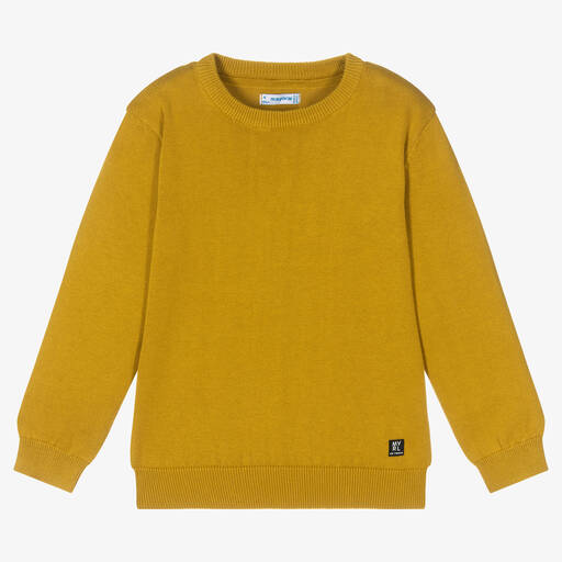 Mayoral-Зеленый хлопковый свитер для мальчиков | Childrensalon Outlet