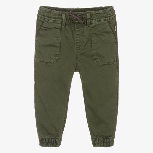 Mayoral-Boys Green Cotton Trousers | Childrensalon Outlet