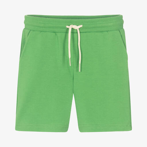 Mayoral-Boys Green Jersey Shorts | Childrensalon Outlet