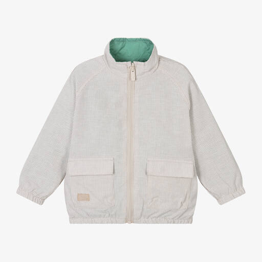 Mayoral-Boys Green Reversible Windbreaker Jacket | Childrensalon Outlet