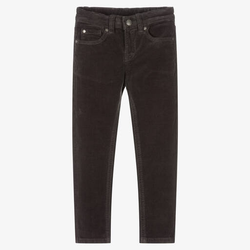 Mayoral-Boys Grey Corduroy Trousers | Childrensalon Outlet