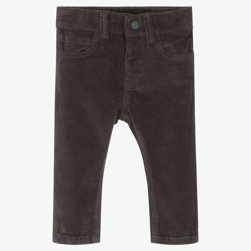 Mayoral-Boys Grey Corduroy Trousers | Childrensalon Outlet