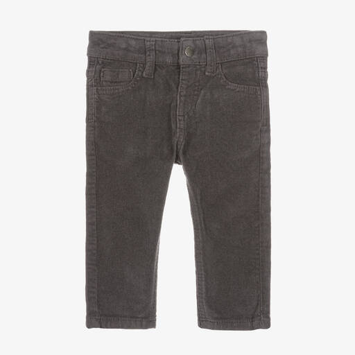 Mayoral-Boys Grey Corduroy Trousers | Childrensalon Outlet