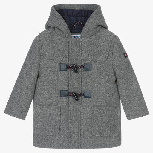 Mayoral-Grauer Dufflecoat für Jungen | Childrensalon Outlet